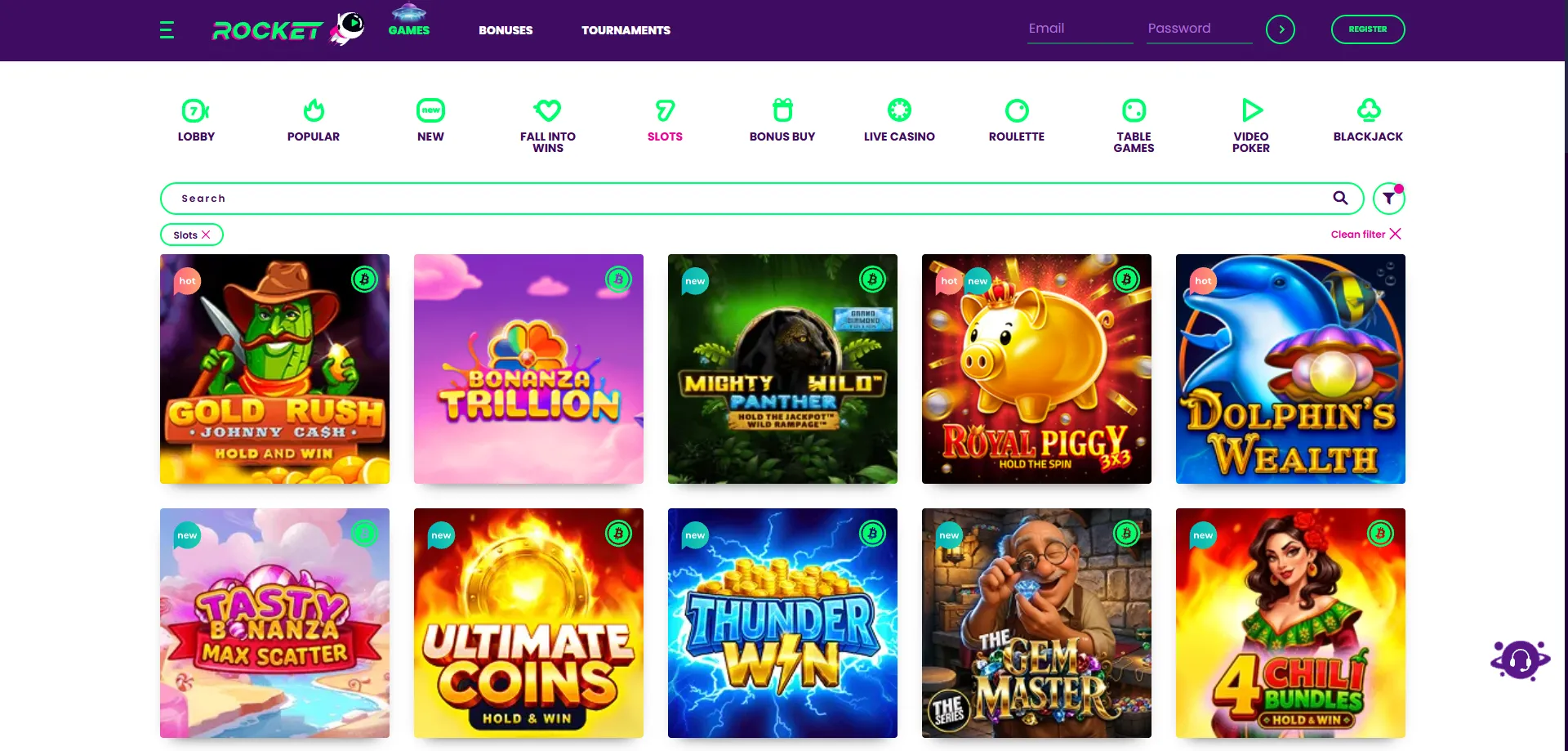 Browse 3000+ pokies on Casino Rocket mobile — slots on any device